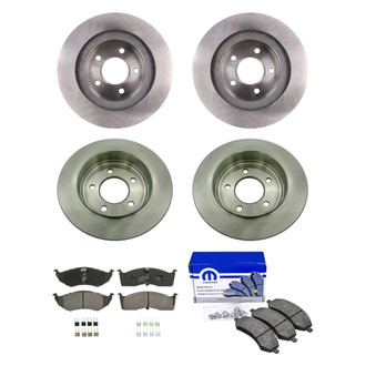 bproauto® - Front and Rear Brake Kit with Semi-Metallic Pads