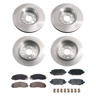 bproauto® - Brake Kit with Semi-Metallic Pads