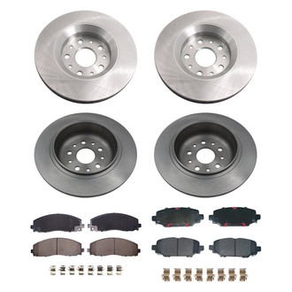 bproauto® - Front and Rear Brake Kit with Semi-Metallic Pads