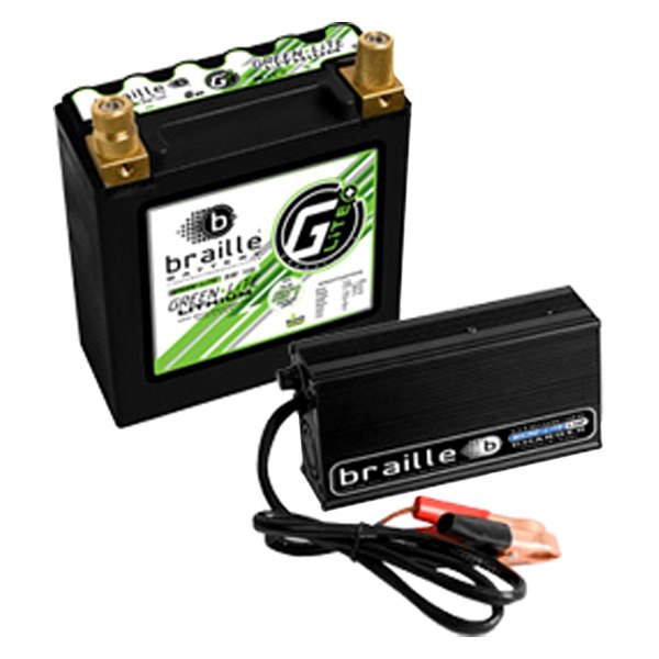 Braille Battery® - 12V Lithium Battery Green Lite with Charger