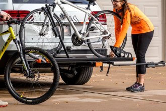 Aluminum Tray-Style Hitch Mount Bike Rack by Curt Fits 2" Receivers