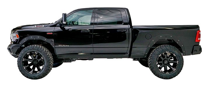 New Fab Fours Open Fender Flares For Ram Trucks Run 40 Tires With No