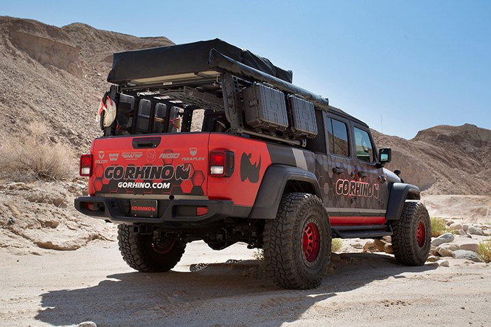 Manage your overlanding gear with XRS Rack by Go Rhino | Jeep Wrangler