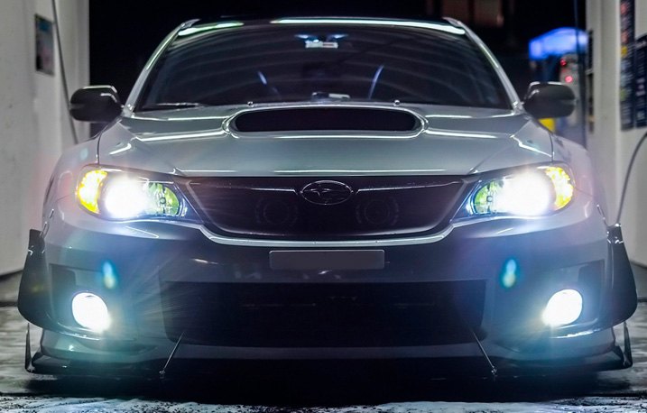 XB Projector LED Fog Lights Installed On WRX
