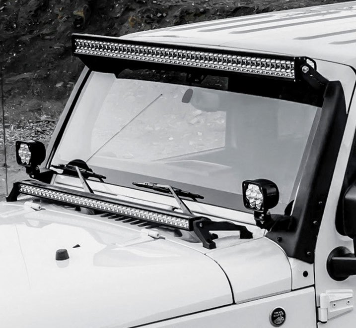 BrandNew Westin Windshield & Pillar Light Bar Mount Video Review