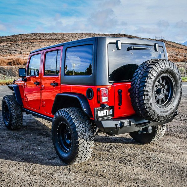 Westin WJ2 Rear Bumpers With Optional Tire Carrier For JK and JL Wrangler