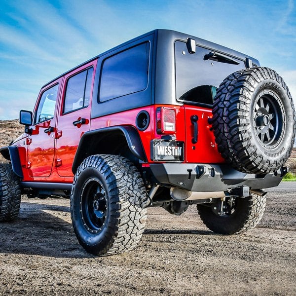 Westin WJ2 Rear Bumpers With Optional Tire Carrier For JK and JL Wrangler