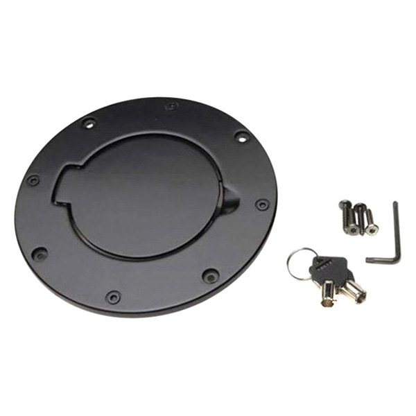 Rampage® 85007 Locking Black Powder Coat Fuel Door