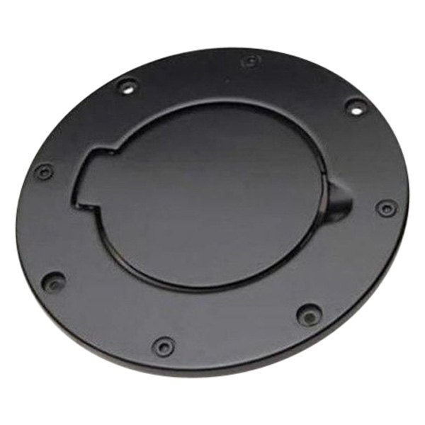 Rampage® 75007 - Non-Locking Black Powder Coat Fuel Door
