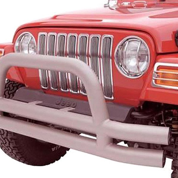 Rampage® - Double Full Width Front Tubular Polished Bumper