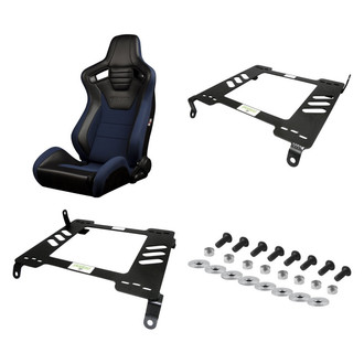 Braum® - 4-Pc Elite-S Series Leatherette Racing Seat Kit