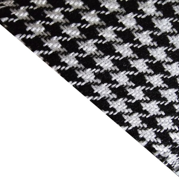 Braum® - Black and White Houndstooth Fabric Seat Upholstery Material