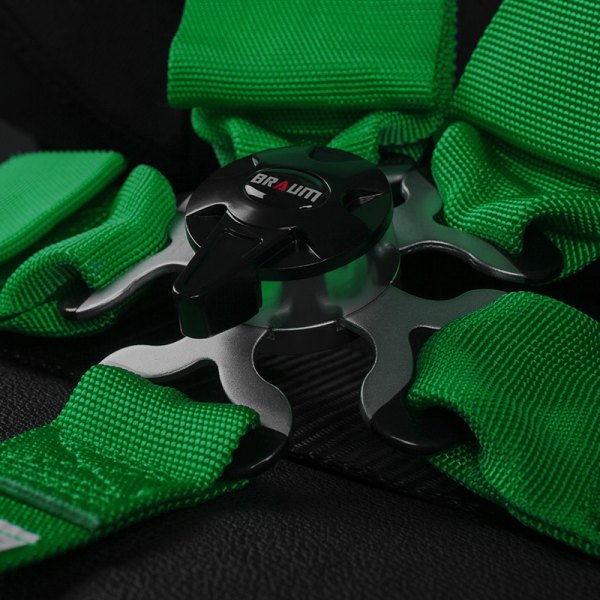 Braum® - 5-Point Harness Set, Green, 3"