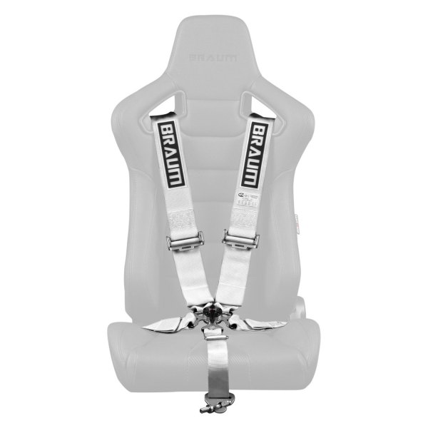 Braum® - 5-Point Harness Set, White, 3"