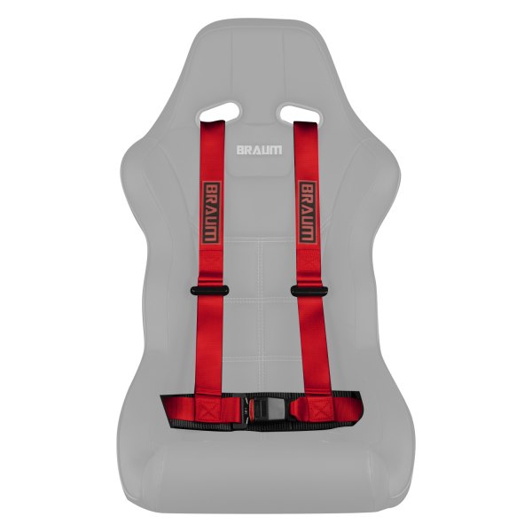 Braum® - 4-Point 2" Strap Harness Belts, Red
