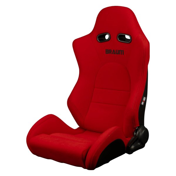 Braum® - Advan Series Seats, Red Jacquard with Black Stitching