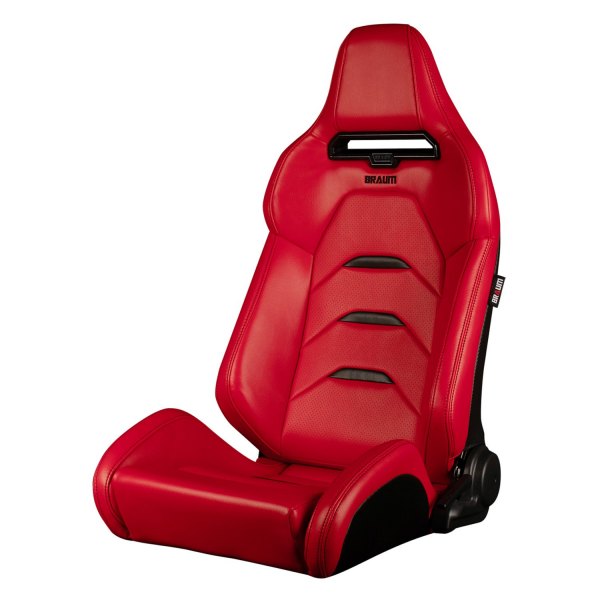 Braum® - Viper X Series Sport Seats, Red with Black Trim