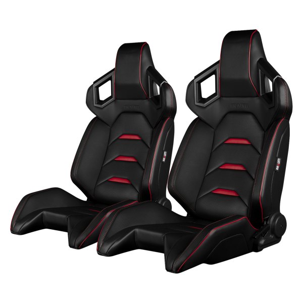 Braum® - Alpha-X Series Sport Seats Black & Red