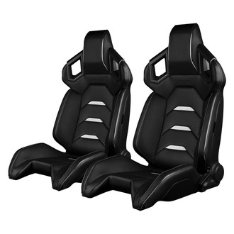 Braum® - Alpha-X Series Sport Seats Black & White