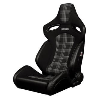 Braum® - Orue S Series Sport Seats, Grey Plaid Fabric