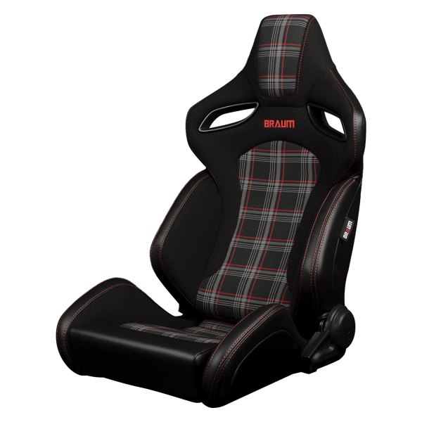 Braum® - Orue S Series Sport Seats, Red Plaid Fabric