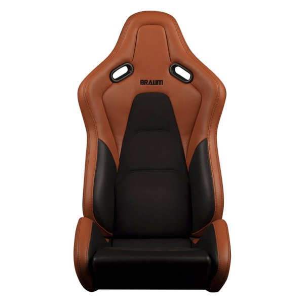 Braum® - Falcon-S Series FRP Reclinable Composite Seat, British Tan Leatherette with Black Stitching