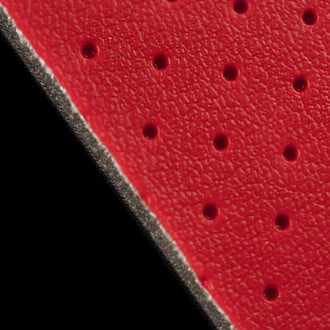Braum® BRFB-RPPU - Red Perforated Leatherette Seat Upholstery Material