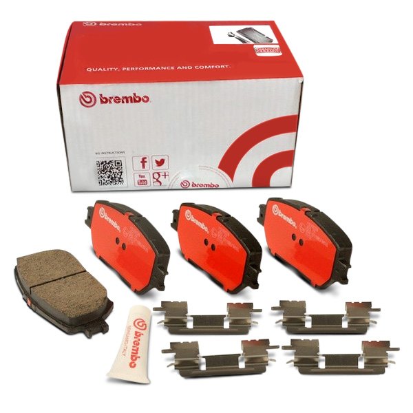 Brembo Front & Rear Brake Pads for  Honda Accord LX 2008-2009 