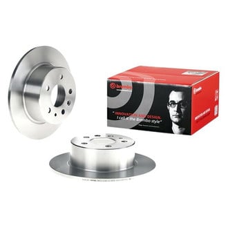 Brembo® - OE Replacement Plain Solid Rear Brake Rotor