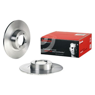 Brembo® - OE Replacement Plain Solid Front Brake Rotor