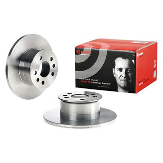 Brembo® - OE Replacement Plain Solid Front Brake Rotor