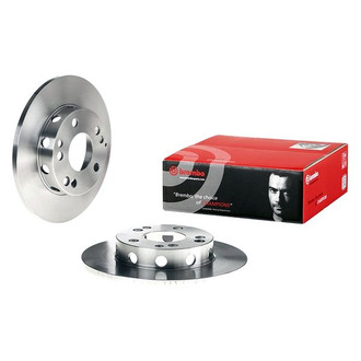Brembo® - OE Replacement Plain Solid Front Brake Rotor