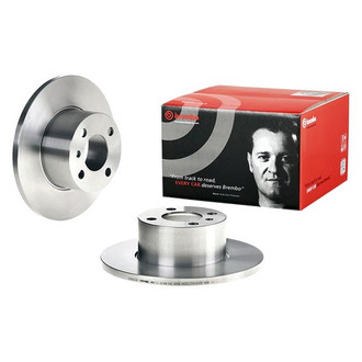Brembo® - OE Replacement Plain Solid Front Brake Rotor