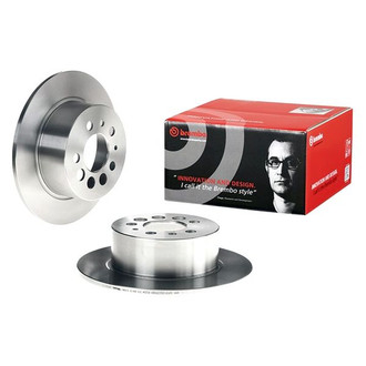 Brembo® - OE Replacement Plain Solid Rear Brake Rotor