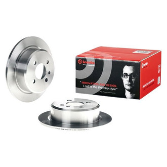 Brembo® - OE Replacement Plain Solid Rear Brake Rotor