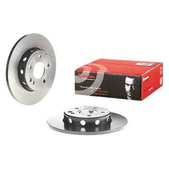Brembo® - UV Coated Series Plain Solid Front Passenger Side Brake Rotor