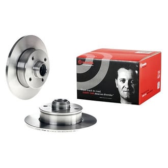Brembo® - OE Replacement Plain Solid Rear Brake Rotor