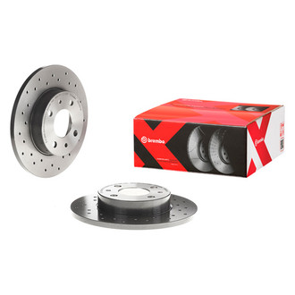 Brembo® - Premium Xtra Cross Drilled UV Coated Brake Rotor