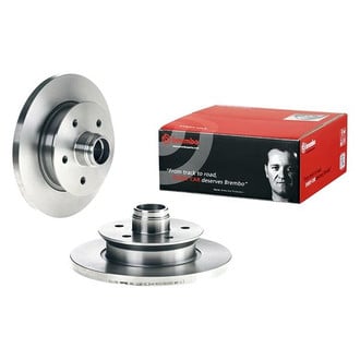 Brembo® - OE Replacement Plain Solid Front Brake Rotor