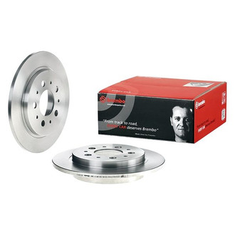 Brembo® - OE Replacement Plain Solid Rear Brake Rotor