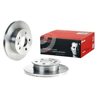 Brembo® - OE Replacement Plain Solid Front Brake Rotor