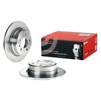Brembo® - OE Replacement Plain Solid Rear Brake Rotor