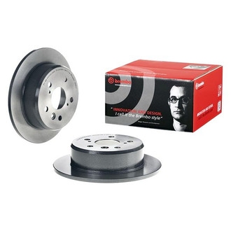 Brembo® - UV Coated Series Plain Solid Rear Brake Rotor
