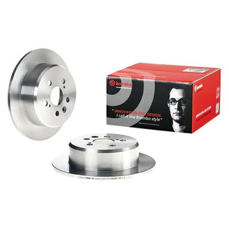 Brembo® - OE Replacement Plain Solid Rear Brake Rotor