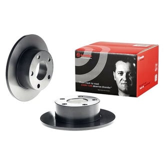 Brembo® - UV Coated Series Plain Solid Rear Brake Rotor