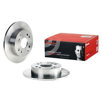 Brembo® - OE Replacement Plain Solid Rear Brake Rotor
