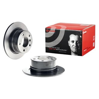 Brembo® - UV Coated Plain Solid Rear Brake Rotor