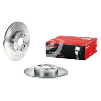 Brembo® - OE Replacement Plain Solid Rear Brake Rotor