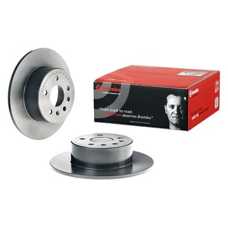 Brembo® - UV Coated Series Plain Solid Rear Brake Rotor