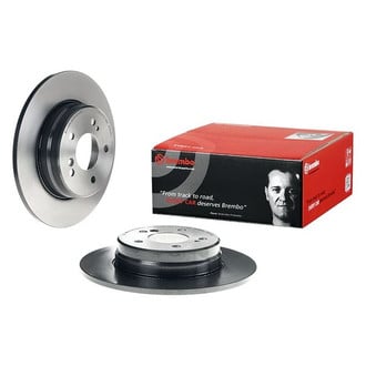 Brembo® - UV Coated Series Plain Solid Rear Brake Rotor